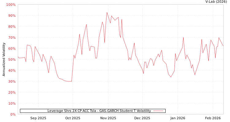 graph of Leverage Shrs 2X CP ACC Tsla GAS-GARCH-T