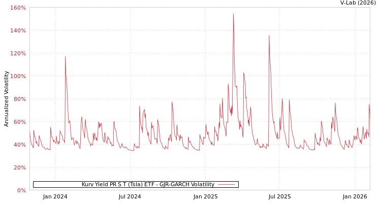 graph of Kurv Yield PR S T (Tsla) ETF GJR-GARCH