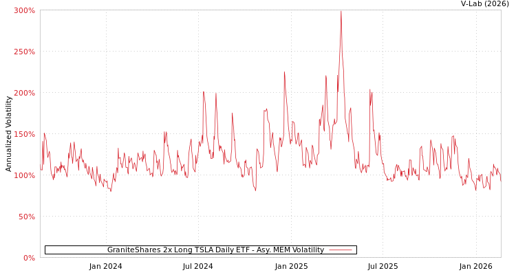 graph of GraniteShares 2x Long TSLA Daily ETF AMEM