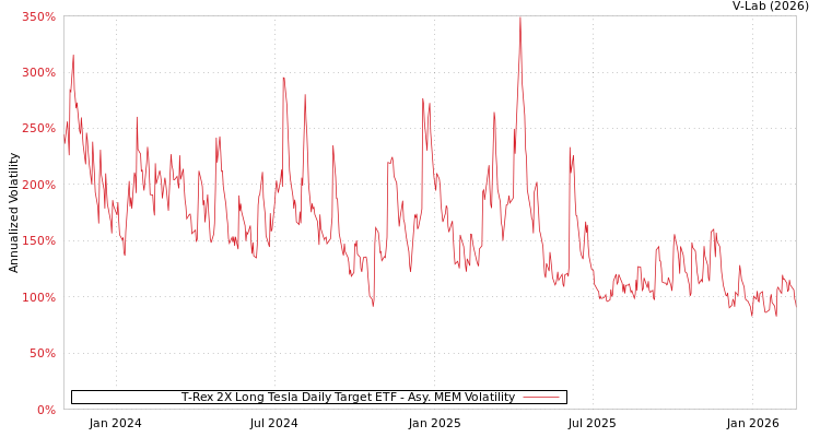 graph of T-Rex 2X Long Tesla Daily Target ETF AMEM