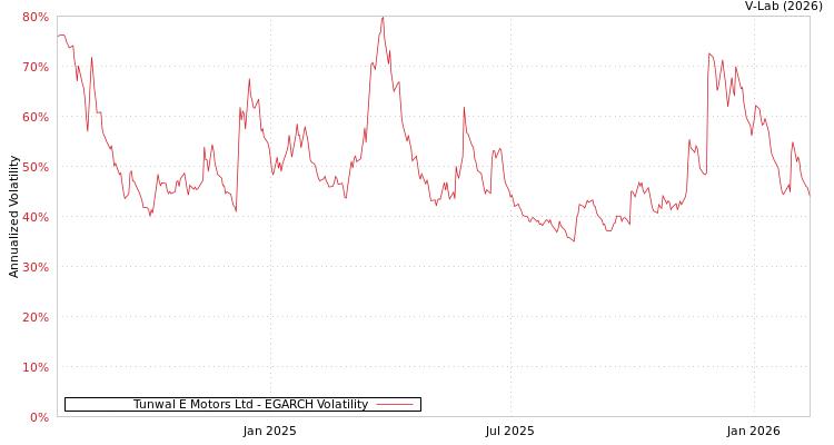 graph of Tunwal E Motors Ltd EGARCH