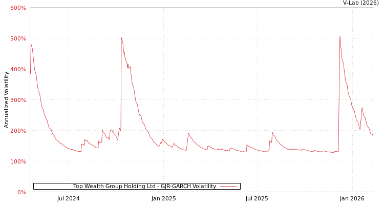 graph of Top Wealth Group Holding Ltd GJR-GARCH