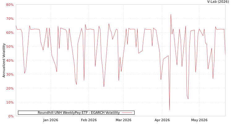 graph of Roundhill UNH WeeklyPay ETF EGARCH