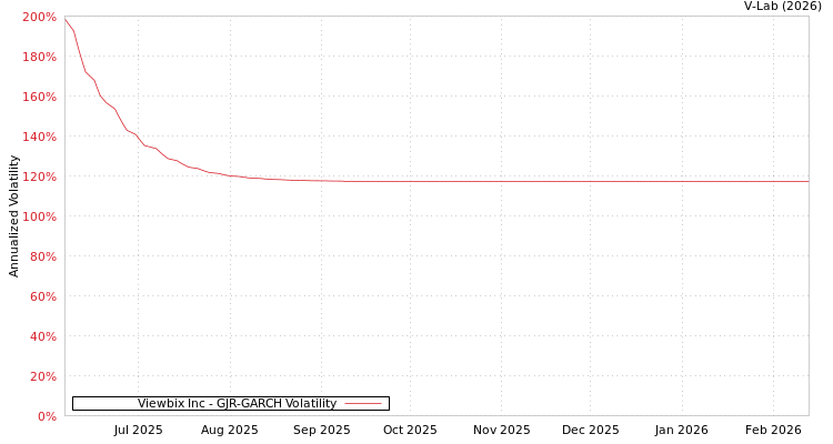 graph of Viewbix Inc GJR-GARCH
