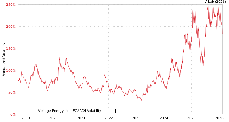graph of Vintage Energy Ltd EGARCH