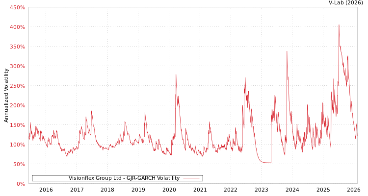 graph of Visionflex Group Ltd GJR-GARCH