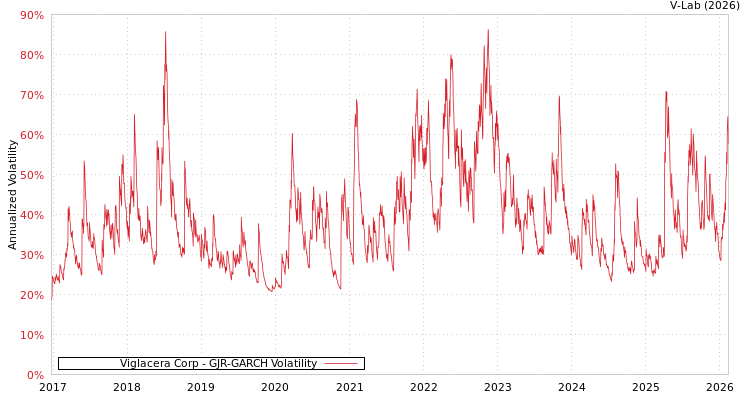 graph of Viglacera Corp GJR-GARCH