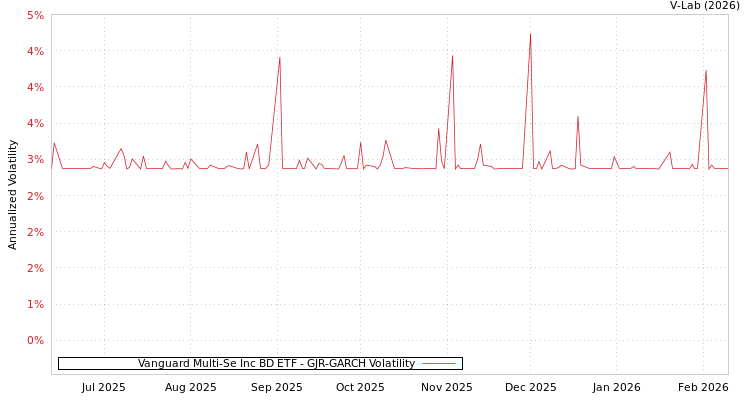 graph of Vanguard Multi-Se Inc BD ETF GJR-GARCH
