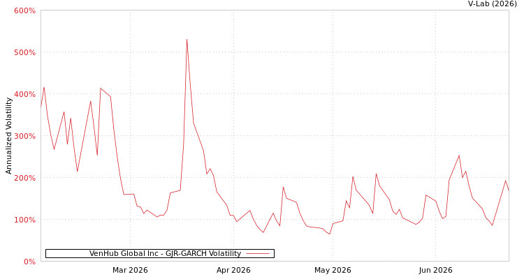 graph of VenHub Global Inc GJR-GARCH