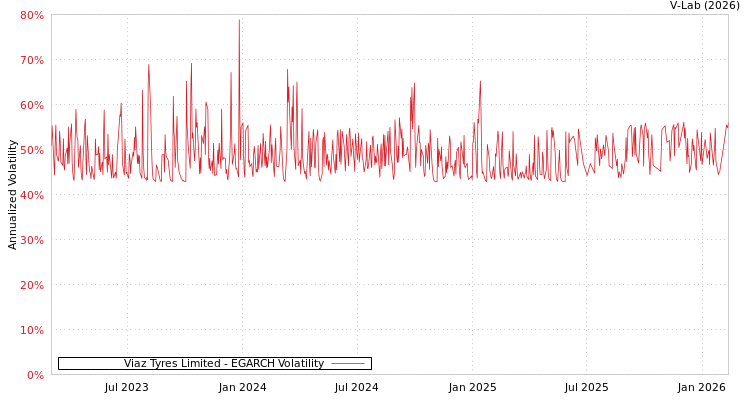 graph of Viaz Tyres Limited EGARCH