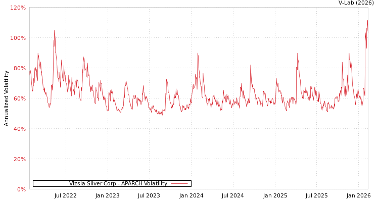 graph of Vizsla Silver Corp APARCH