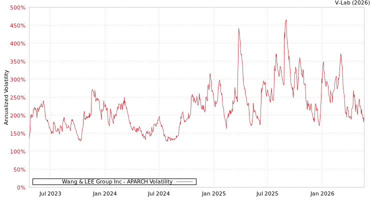 graph of Wang & LEE Group Inc APARCH