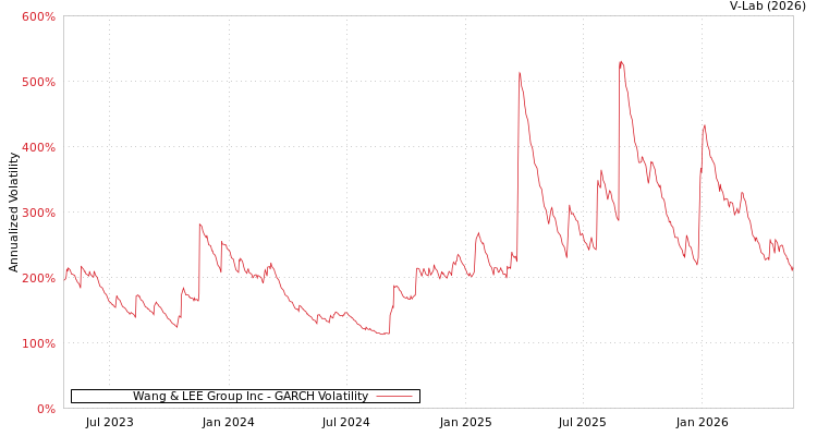 graph of Wang & LEE Group Inc GARCH