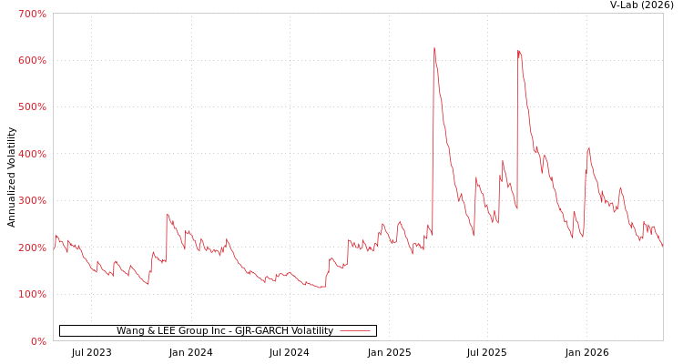 graph of Wang & LEE Group Inc GJR-GARCH